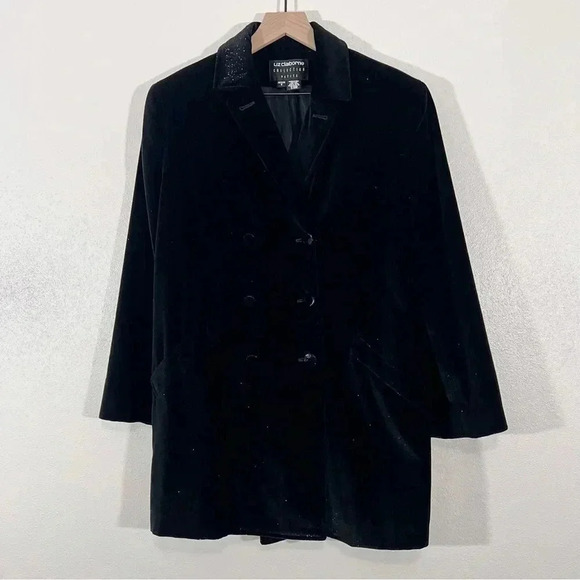 Liz Claiborne Black Shimmer Jacket - Picture 1 of 5